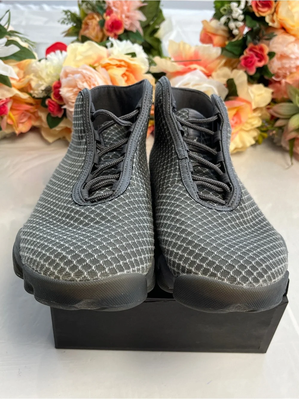 Jordan Horizon Wolf Grey Geometric Textile Sneakers Men’s 9.5 823581-003